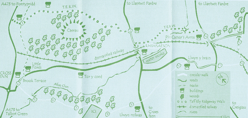 Rhiwsaeson Map