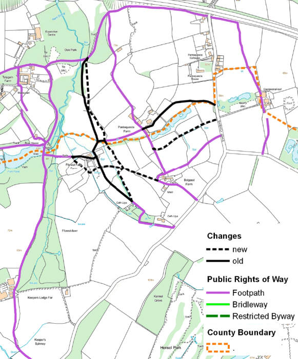 Map of diversions